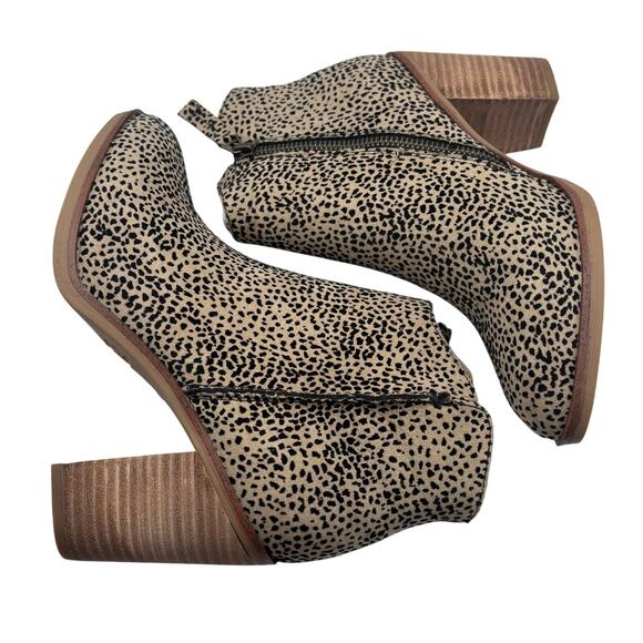 Stitch Fix MIA Spotted Animal Western Ankle Boots Booties Tracee Leopard 6.5W - Picture 5 of 6